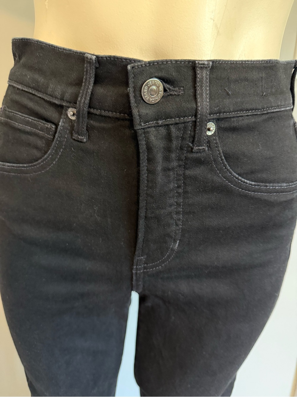 Veronica Beard Beverly Skinny Flare - Black High-Rise Jeans - Picture 3 of 10